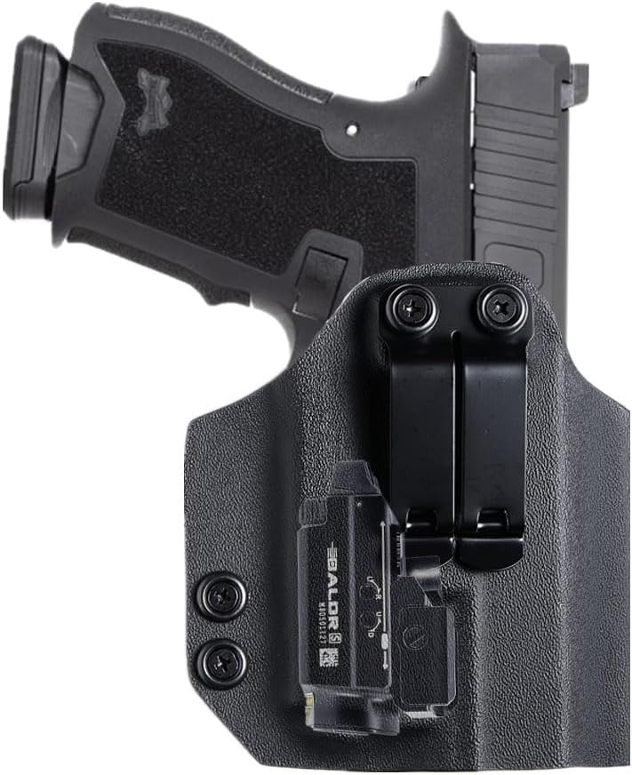 Freyr Kydex IWB Holster for Glock 17, 19, 45, Taurus G2C, G3C, G3, w/Olight Baldr S, Baldr Mini Tactical Flashlight, Concealed Carry - Image 1